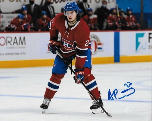 Autographed Montreal Canadiens Alexander Romanov 8x10 Photo #4 Original