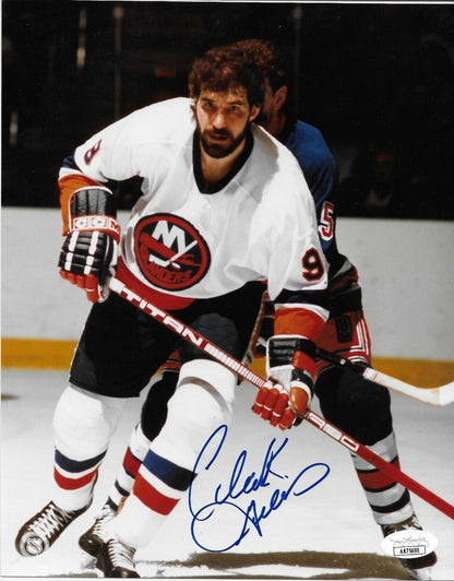 Photo autographiée de Clark Gillies des Islanders de New York, format 8 x 10, avec authentification JSA