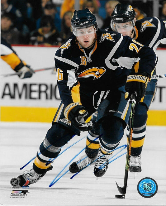 Autographed Buffalo Sabres Thomas Vanek 8x10 Photo #2 Original