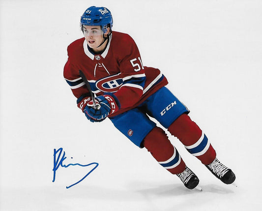 Autographed Montreal Canadiens Riley Kidney 8x10 Photo Original