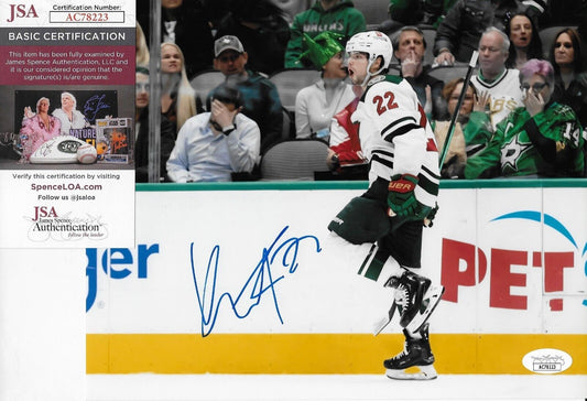 Autographed Minnesota Wild Kevin Fiala 8x10 Ph. #2 Original w JSA Authentication