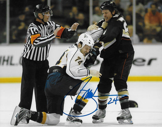 Autographed Anaheim Ducks Brad May 8x10 Photo #5 Original