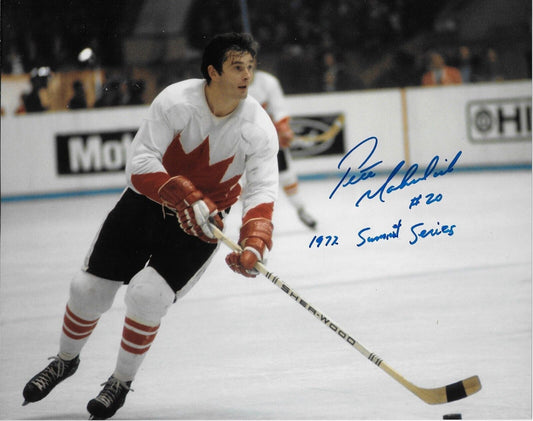 Auto Montreal Canadiens Pete Mahovlich 8x10 Team Canada Photo 1972 Summit Series