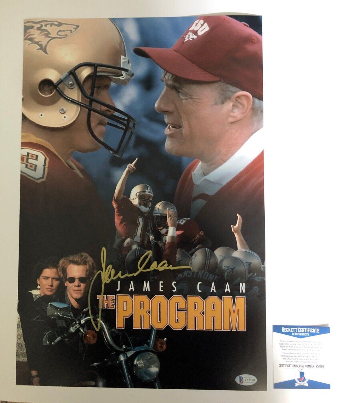 Autographed  James Caan The Program 12x18 Photo with Beckett Authentication