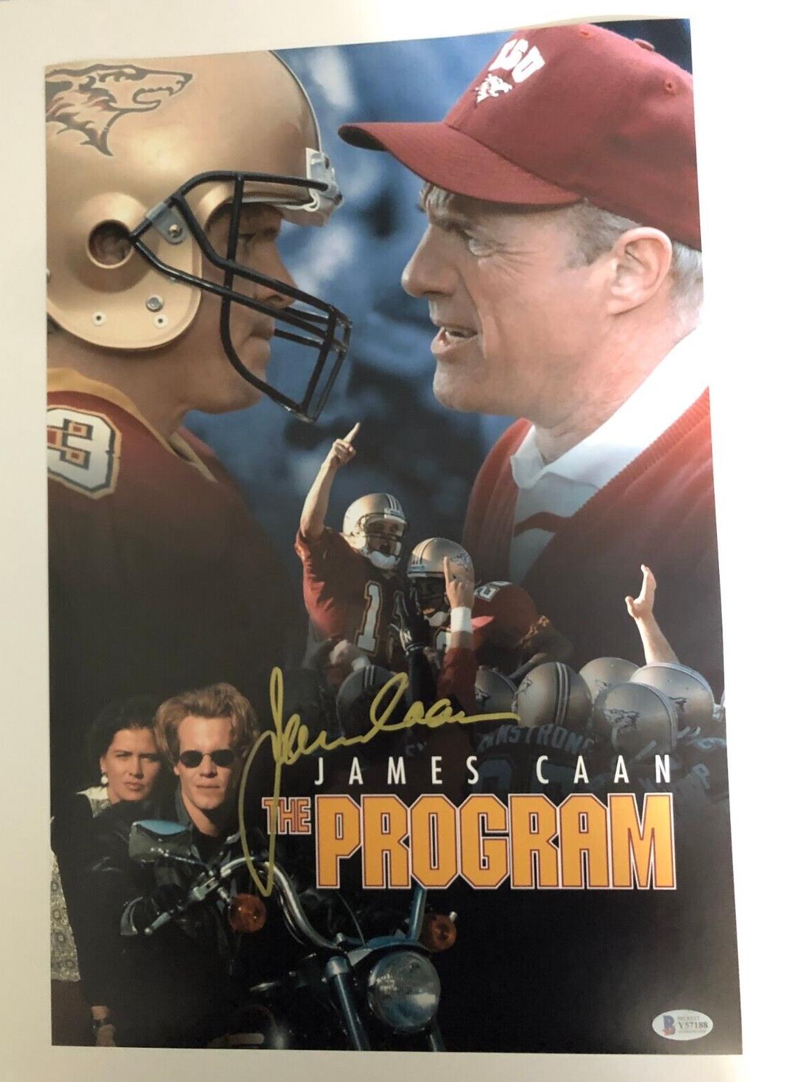 Autographed  James Caan The Program 12x18 Photo with Beckett Authentication
