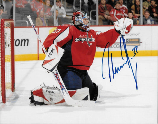 Autographed Washington Capitals Olaf Kolzig 8x10 Photo Original