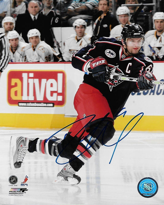 Autographed Columbus Blue Jackets Rick Nash 8x10 Photo #6 Original