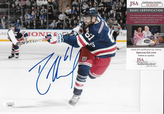 Auto. New York Rangers Rick Nash 8x10 Photo #5 Original with JSA Authentication