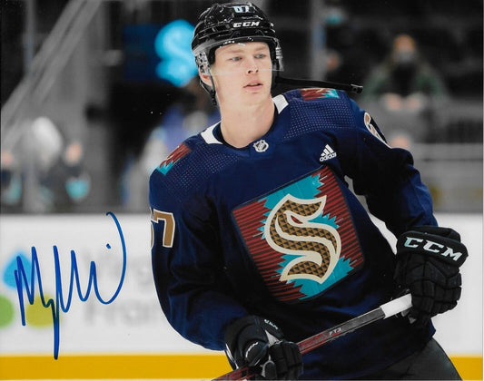 Photo 8x10 autographiée du Seattle Kraken Morgan Geekie #5 originale