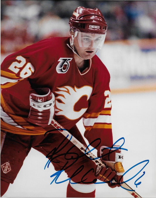 Autographed Calgary Flames Robert Reichel 8x10 Photo Original