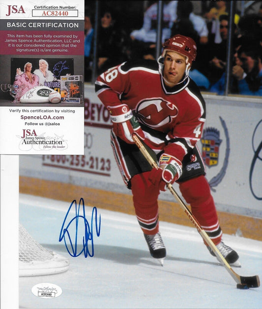 Autographed New Jersey Devils Scott Niedermayer 8x10 Photo w JSA Authentication