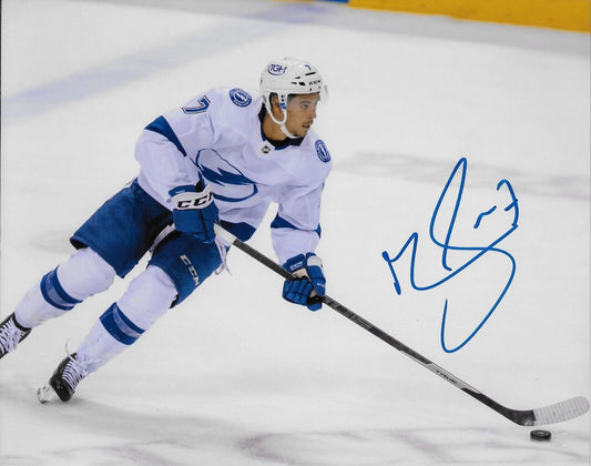 Autographed Tampa Bay Lightning Mathieu Joseph 8x10 Photo #4 Original