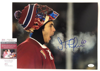 Auto. Montreal Canadiens Jose Theodore 2003 Heritage Classic 11x14 Photo w JSA