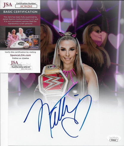 Photo de catch signée Natalya Neidhart WWE NXT 8x10 #5 avec authentification JSA