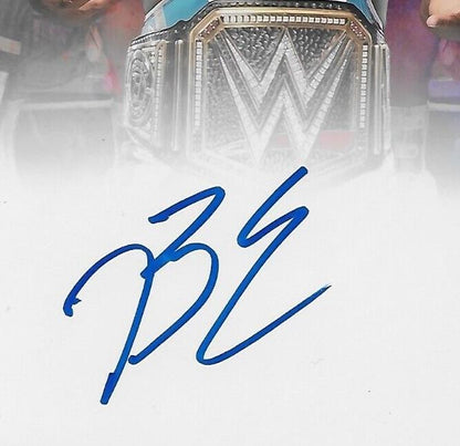 Photo autographiée de catch Big E WWE 8x10 #5 Original avec authentification JSA