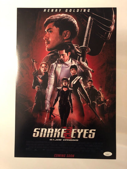 Autographed Snake Eyes 12x18 photo signed by  Samara Weaving Scarlett JSA cert 2