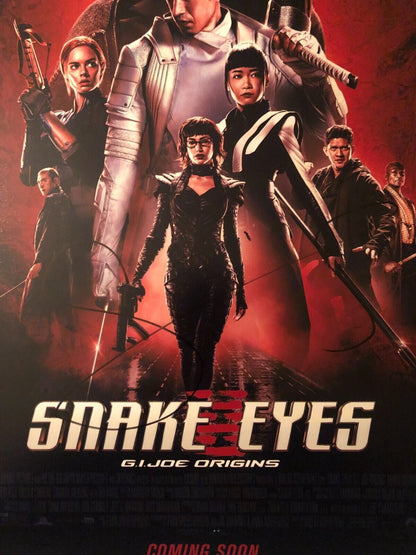 Autographed Snake Eyes 12x18 photo signed by  Samara Weaving Scarlett JSA cert 2