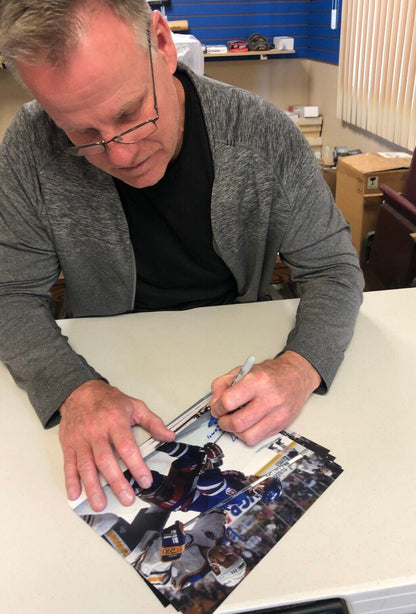 Rondelle de hockey autographiée par Gord Donnelly des Nordiques de Québec