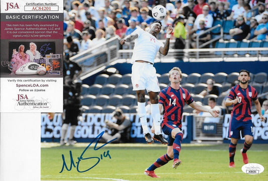 Autographed Mark-Anthony Kaye Toronto FC Soccer 8x10 Photo w JSA Authentication