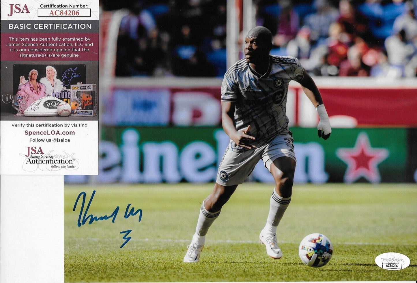 Photo autographiée de Kamal Miller CF Montreal Soccer 8x10 #2 avec authentification JSA