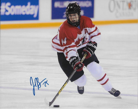 Autographed Jaime Bourbonnais Team Canada Womens Hockey Olympics 8x10 Photo #5