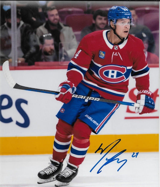 Autographed Montreal Canadiens Madison Bowey 8x10 Photo Original