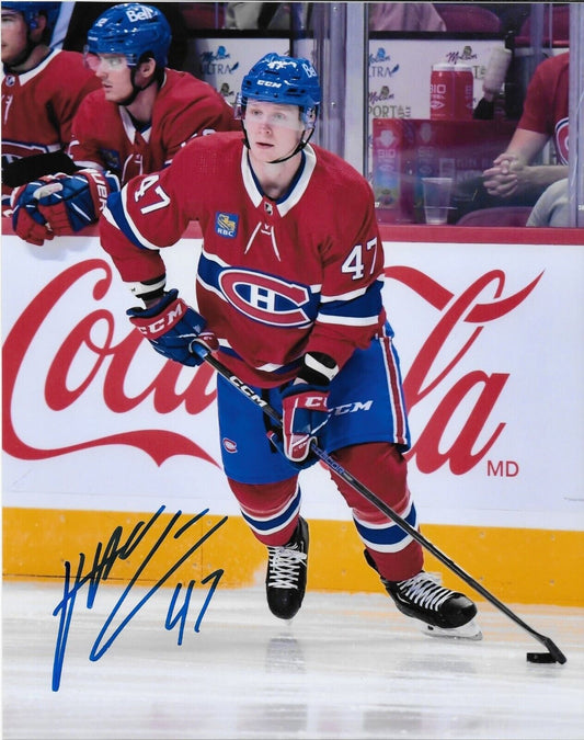 Autographed Montreal Canadiens Otto Leskinen 8x10 Photo Original