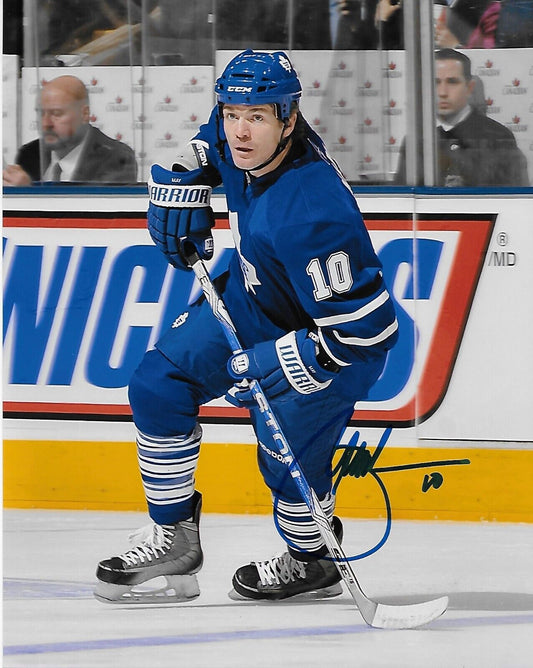 Autographed Toronto Maple Leafs Brad May 8x10 Photo #2 Original