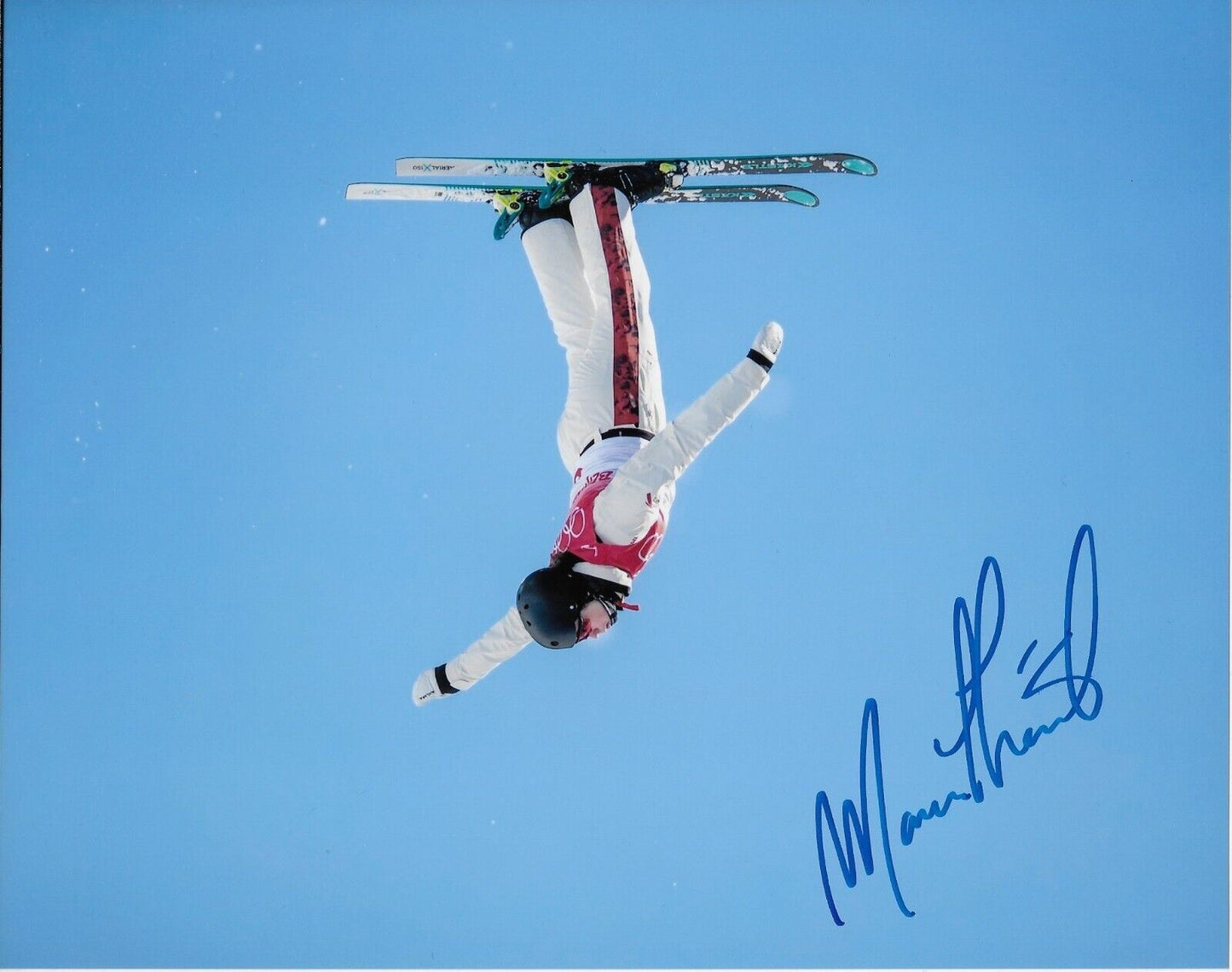 Autographed Marion Thenault Free Style Skier 2022 Olympics 8x10 Photo 2 Original