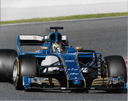 Pilote Sauber de Formule 1 dédicacé Pascal Wehrlein 8x10 Photo #5 Original