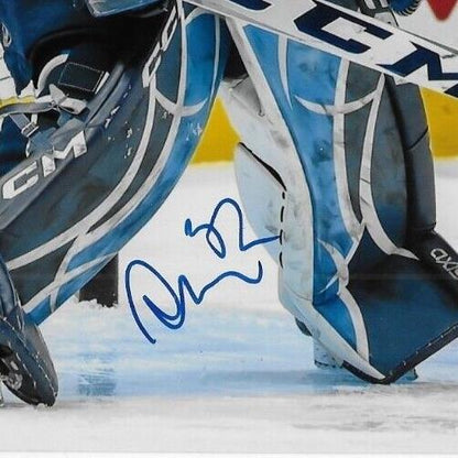 Photo autographiée 8x10 originale d'Arvid Holm des Jets de Winnipeg