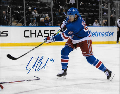 Autographed New York Rangers Sammy Blais 8x10 Photo Original