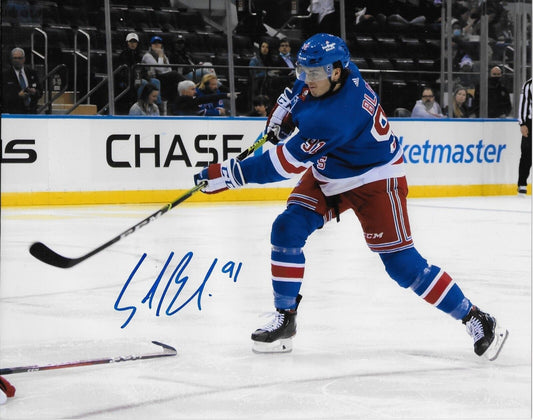 Autographed New York Rangers Sammy Blais 8x10 Photo Original