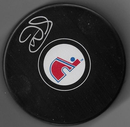 Autographed Danny Geoffrion Quebec Nordiques  Puck Original