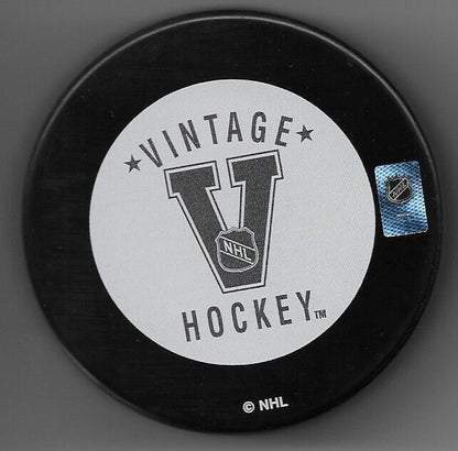 Autographed Danny Geoffrion Quebec Nordiques  Puck Original