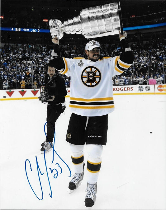 Photo autographiée de Chris Kelly des Bruins de Boston pour la Coupe Stanley 8x10