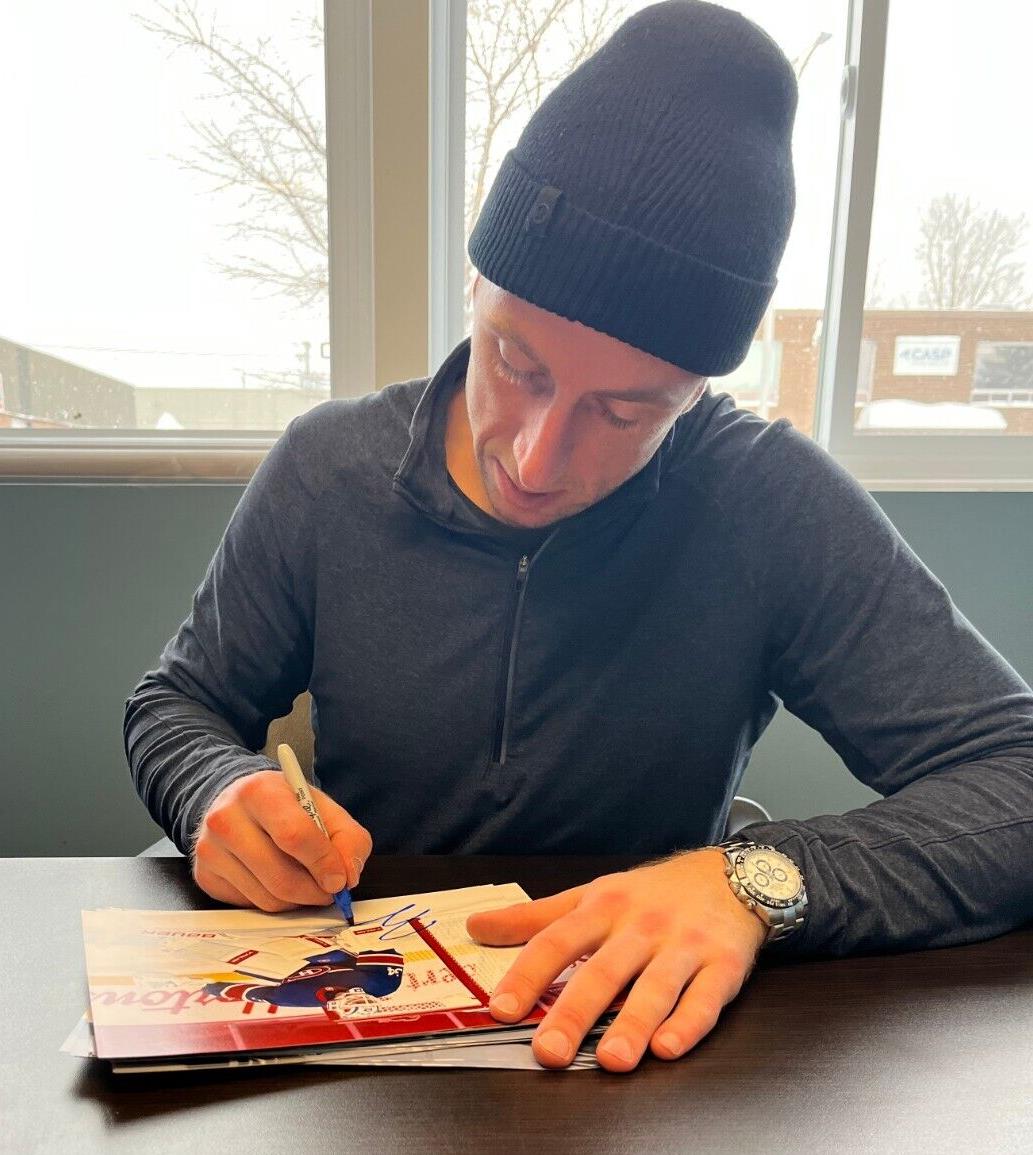 Rondelle de hockey autographiée par Jake Allen des Canadiens de Montréal Signature privée originale