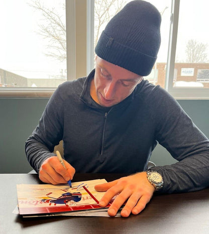 Rondelle de hockey autographiée par Jake Allen des Canadiens de Montréal Signature privée originale