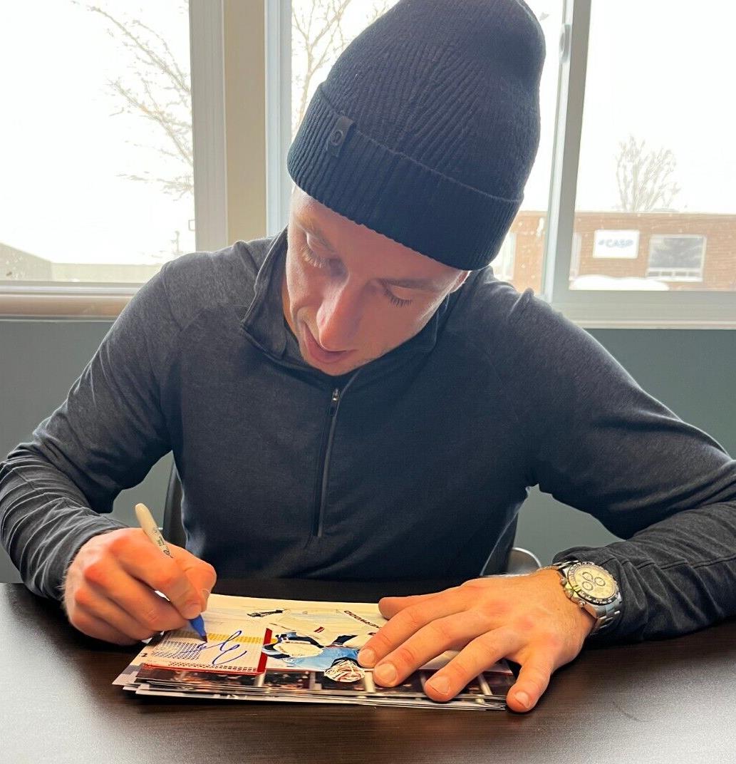 Rondelle de hockey autographiée par Jake Allen des Canadiens de Montréal Signature privée originale