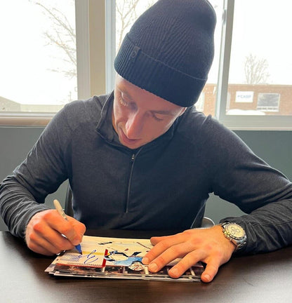 Rondelle de hockey autographiée par Jake Allen des Canadiens de Montréal Signature privée originale