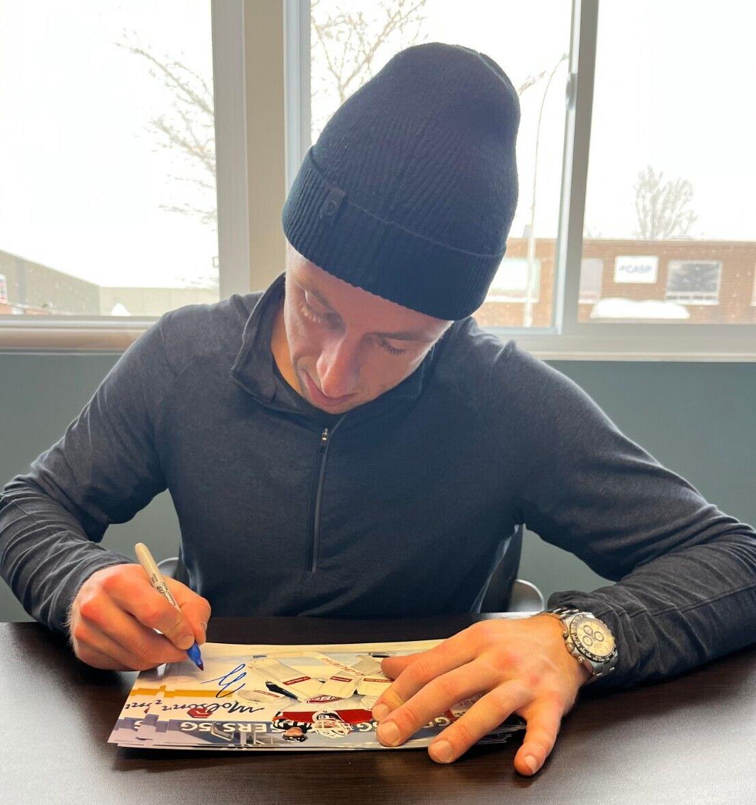 Rondelle de hockey autographiée par Jake Allen des Canadiens de Montréal Signature privée originale