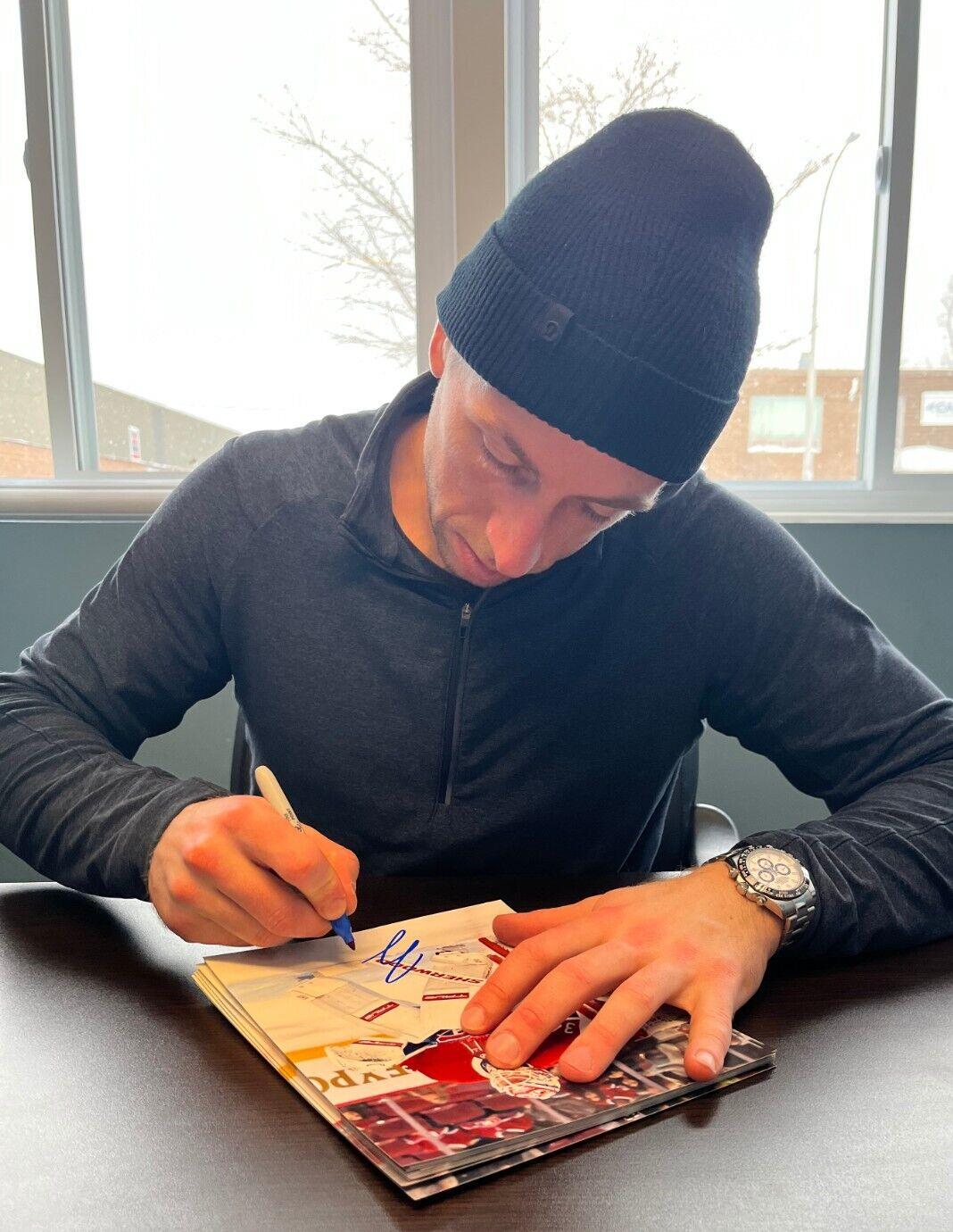 Rondelle de hockey autographiée par Jake Allen des Canadiens de Montréal Signature privée originale
