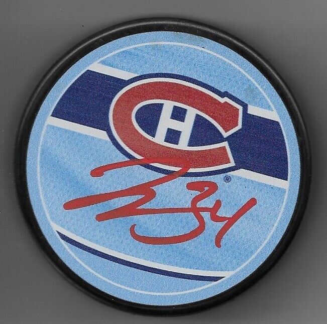 Auto. Les Canadiens de Montréal Jake Allen Hockey Puck 3 Signature privée originale avec JSA