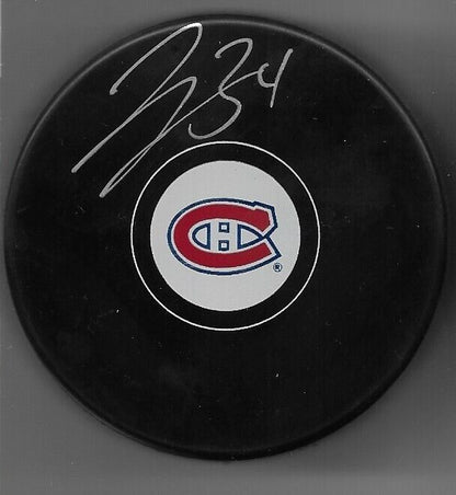 Auto. Les Canadiens de Montréal Jake Allen Hockey Puck 4 Signature privée originale avec JSA