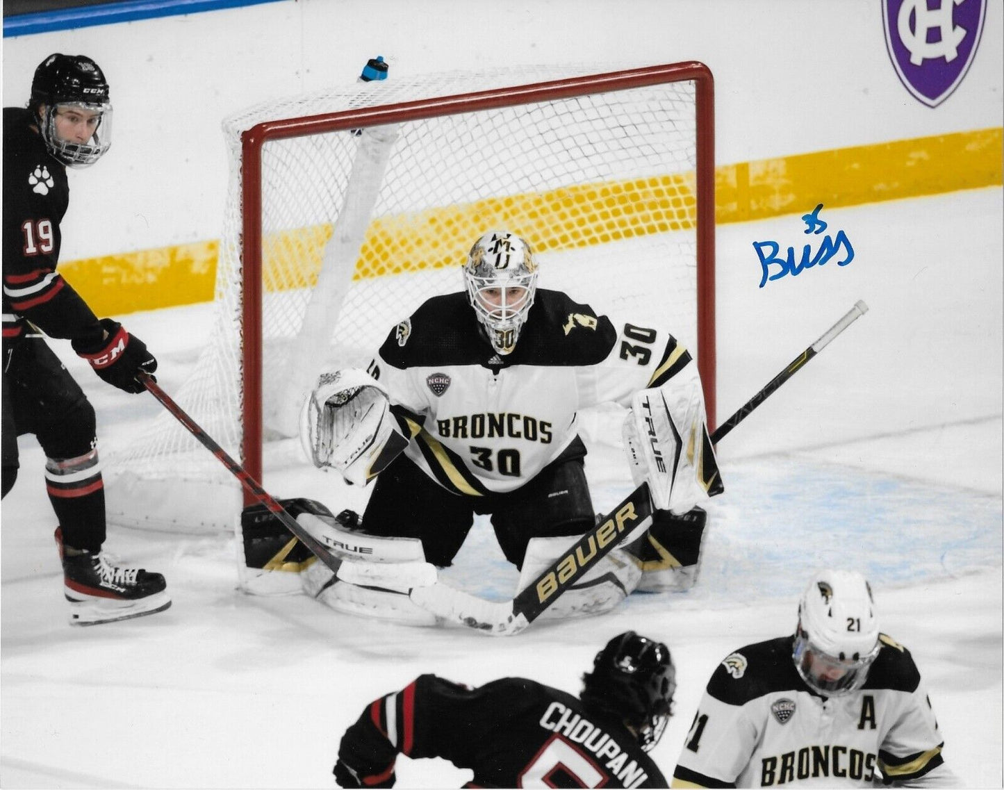 Autographed Boston Bruins Brandon Bussi Western Michigan University 8x10 Photo