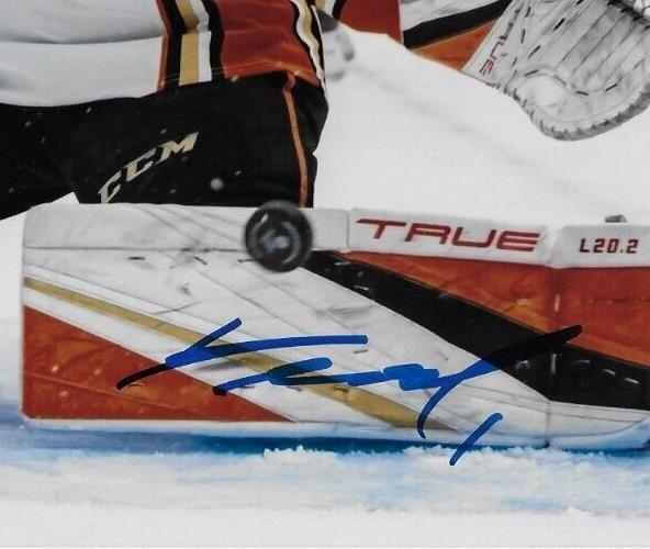 Autographed Anaheim Ducks Lukas Dostal 8x10 Photo #4 Original