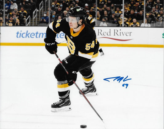 Autographed Boston Bruins Jack Ahcan 8x10 Photo #2 Original