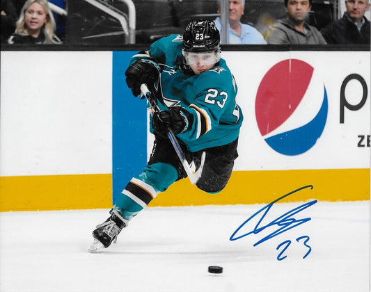 Autographed San Jose Sharks Thomas Bordeleau 8x10 Photo #2 Original