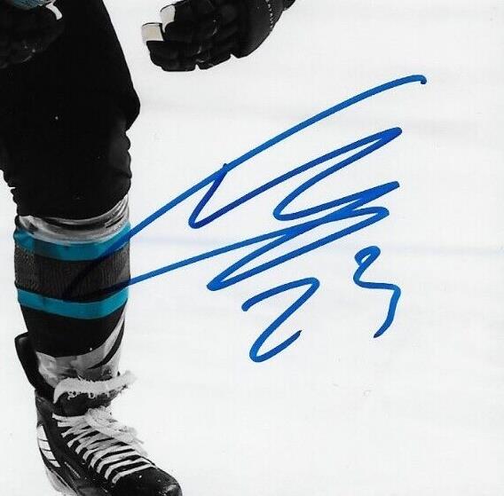 Autographed San Jose Sharks Thomas Bordeleau 8x10 Photo #3 Original