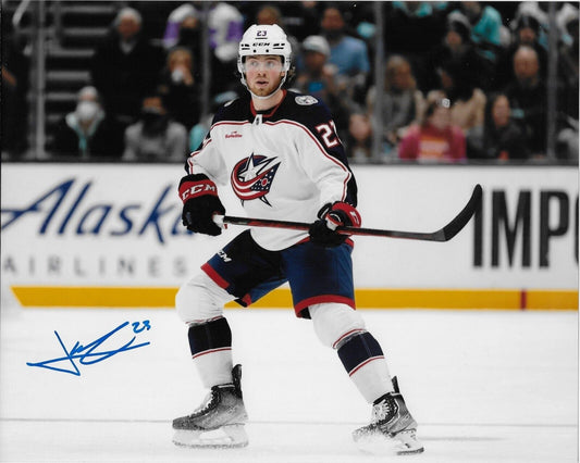 Photo autographiée 8x10 signée Jake Christiansen Columbus Blue Jackets 5 Original
